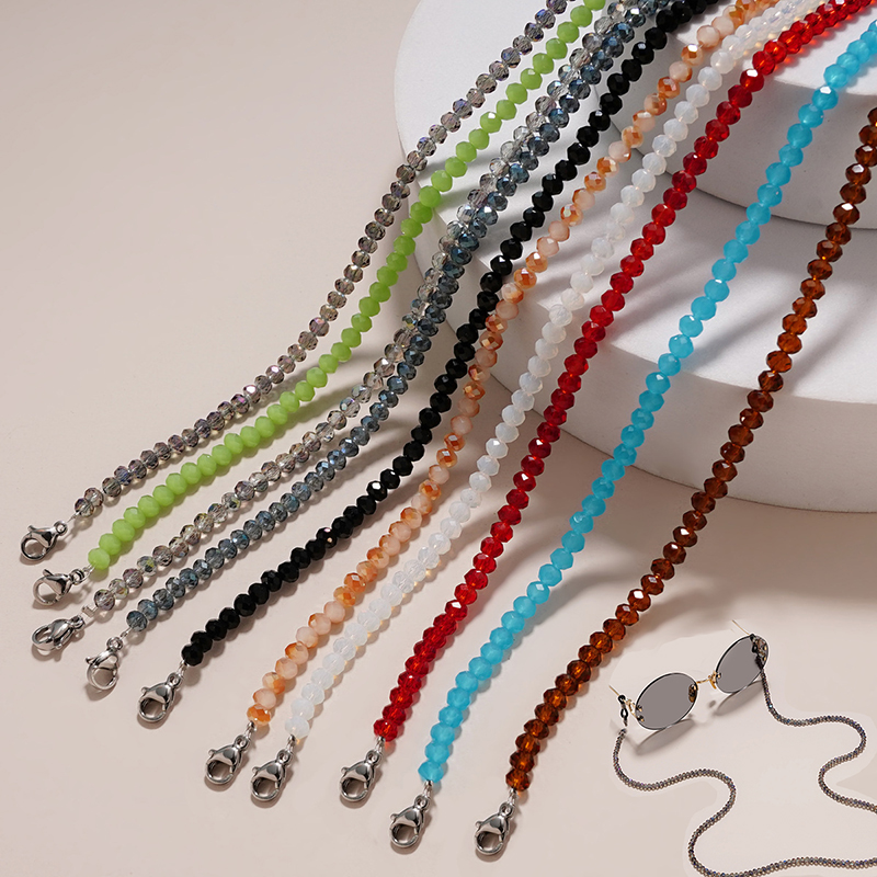 Mask Chain Holder - Chaîne de lunettes en cristal pour